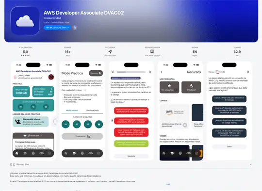 APP AWS Developer Associate DVAC02