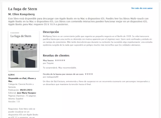 La Fuga de Stern. Book on Apple Store